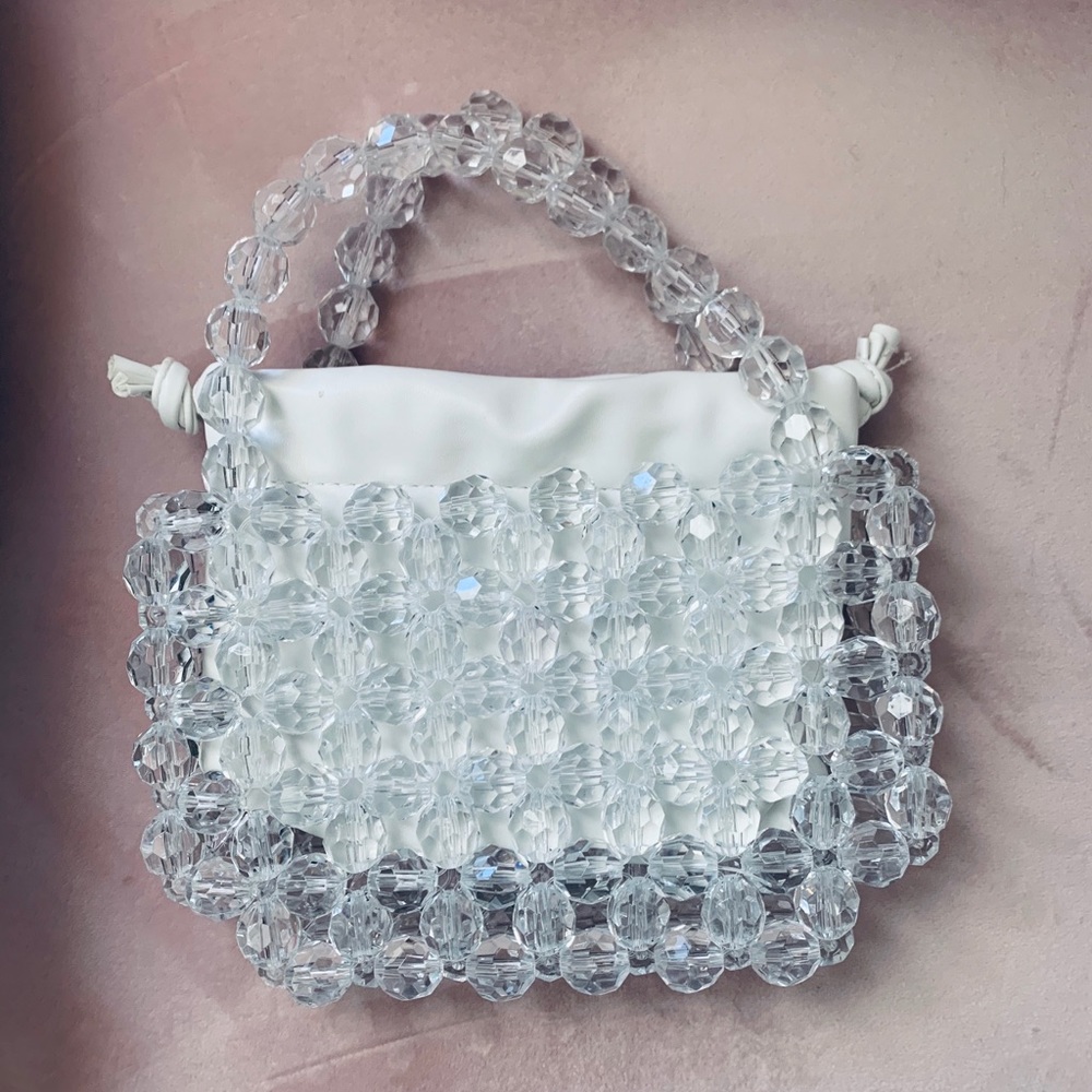Clear Mini Beaded bag